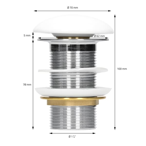 ML-Design Keramisk Hvid Vask 41x41x12 cm Firkantet inkl. Afløbsventil; Moderne Overfladevask; Design Håndvask; til Badeværelse/Gæstetoilet