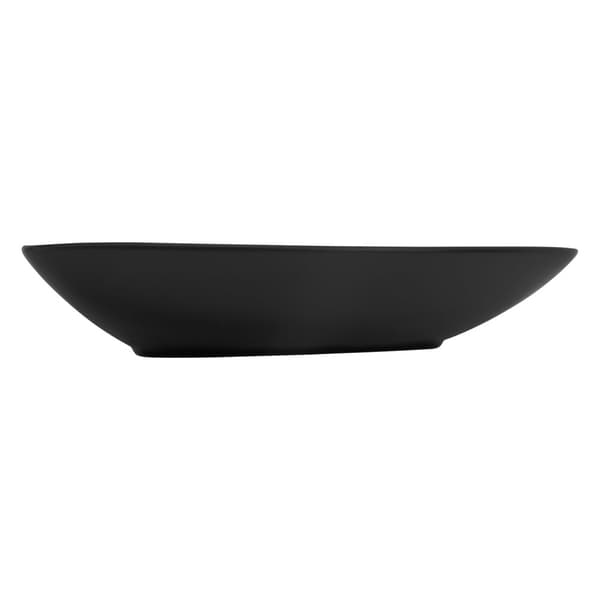 ML-Design Keramisk Vask i Mat Sort 69x46x13 cm Trekantet; Moderne Overfladevask; Design Håndvask Overfladevask; Vaskesæt til Badeværelse og