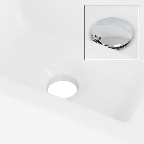 ML-Design Valkoinen keramiikkapesuallas 46x26x11 cm; kulmikas; pieni; hanareikä oikealla; seinäasennus tai päälle asennettava pesuallas; moderni