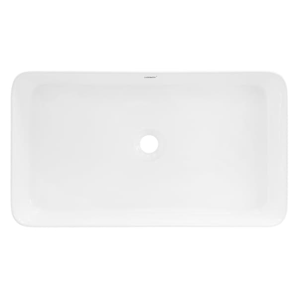 Tvättställ inkl. bräddavlopp utan överfyllning 68x38x12 cm vit keramik ML design