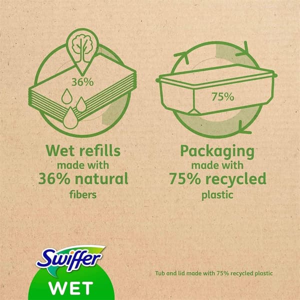 Swiffer Moppservetter - 24 Citrusdoftande Pads för Snabb och Enkel Rengöring