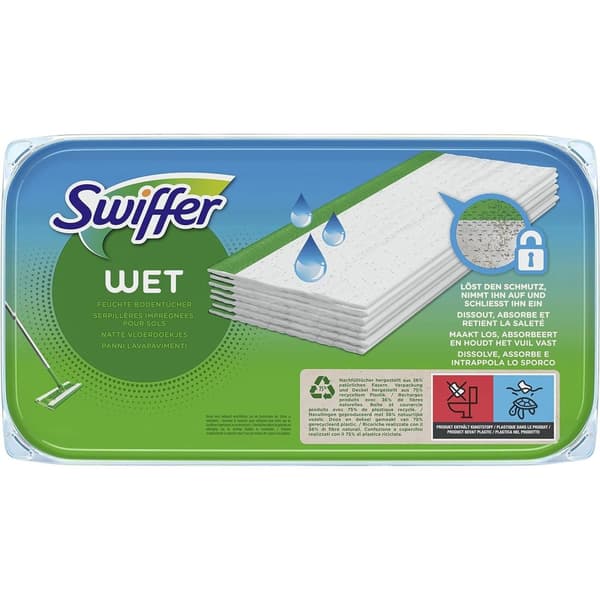 Swiffer Moppservetter - 24 Citrusdoftande Pads för Snabb och Enkel Rengöring