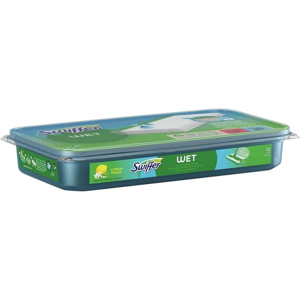 Swiffer Moppservetter - 24 Citrusdoftande Pads för Snabb och Enkel Rengöring