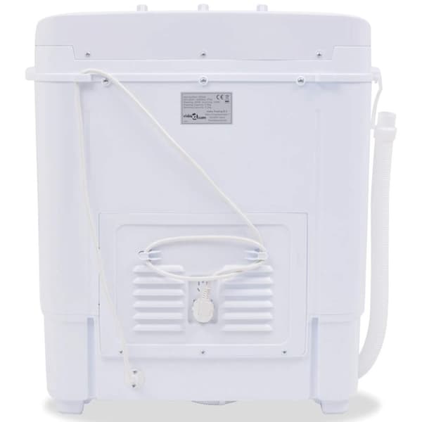vidaXL Minitvättmaskin med dubbla trummor 5,6 kg