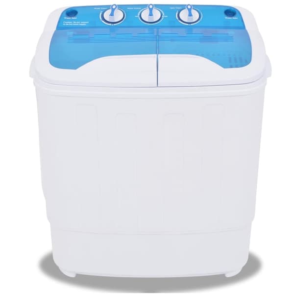 vidaXL Minitvättmaskin med dubbla trummor 5,6 kg