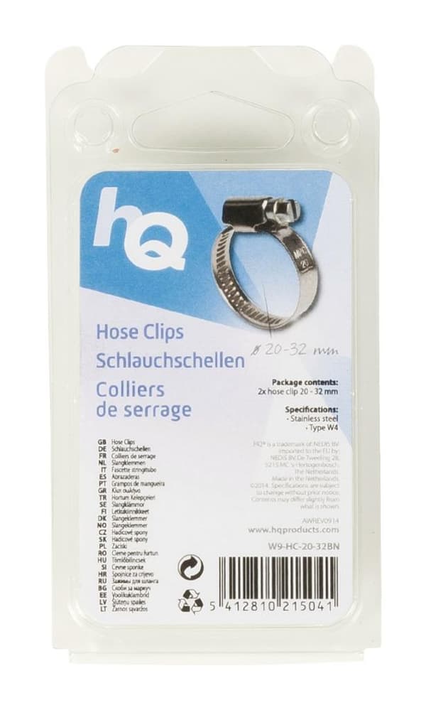 Hq W9-HC-20-32BN Slangeklemmer 20 - 32 mm