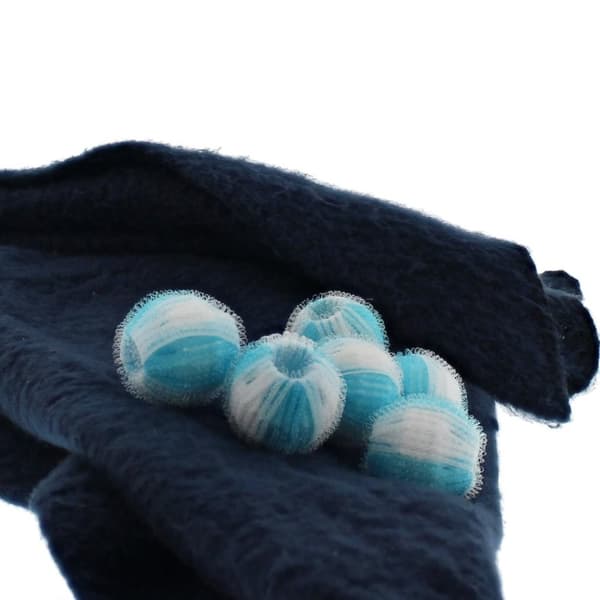 Scanpart Nukkaamattomat pesukonepallot 4 cm 6 kpl Sininen/Valkoinen