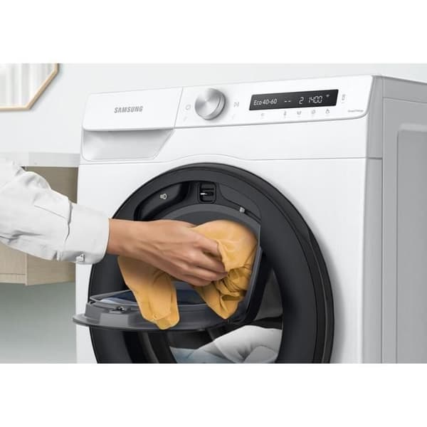 SAMSUNG WW90T554DTW tvättmaskin för hyttventil - 9 kg kapacitet - 1400 rpm - fördröjd slut - 74 db - Klass A