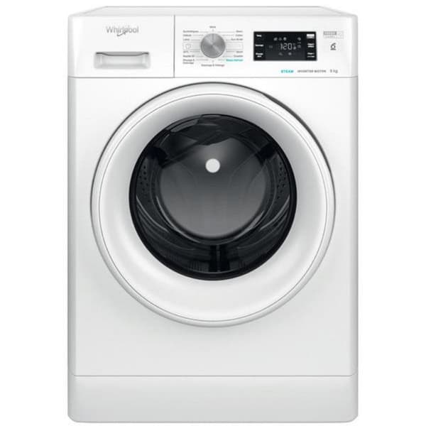 WHIRLPOOL FFBS9469WVFR tvättmaskin - 9 kg - FreshCare+ - 1400 rpm - Energisparande - Vit Vit
