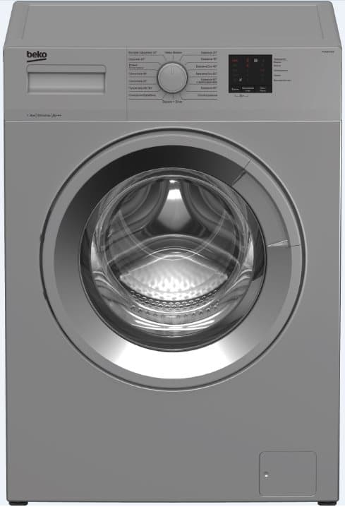BEKO Washing machine WUE6511SS, 6 kg, 1000 rpm, Energy class D, Depth 44 cm, Inverter motor, Grey Grå