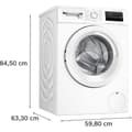 Miniatyrbild 6 av 6: Tvättmaskin - BOSCH - WAN24228FR - 8 kg - 1200 varv/min - Klass A