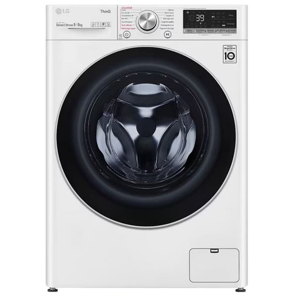 LG Tvättmaskin-torktumlare hyttventil 9/6 kg 1400 rpm - F964R71WRST Vit