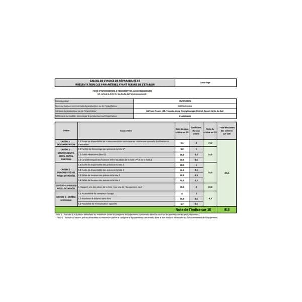 Frontal tvättmaskin - LG - F34R50WHS - Kapacitet 13 kg - centrifugering 1400 varv/min - Klass A