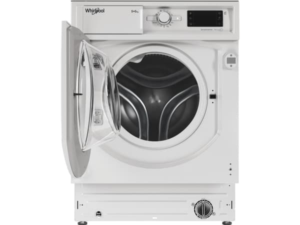 Whirlpool BI WDWG 961485 EU, Frontmatad, Inbyggd, Vit, Vänster, Knappar, Rotations-, 58 l