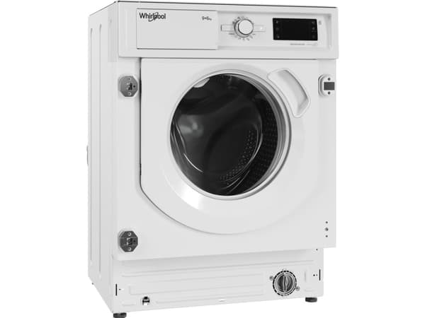 Whirlpool BI WDWG 961485 EU, Frontmatad, Inbyggd, Vit, Vänster, Knappar, Rotations-, 58 l