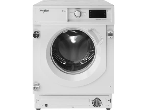 Whirlpool BI WDWG 961485 EU, Frontmatad, Inbyggd, Vit, Vänster, Knappar, Rotations-, 58 l