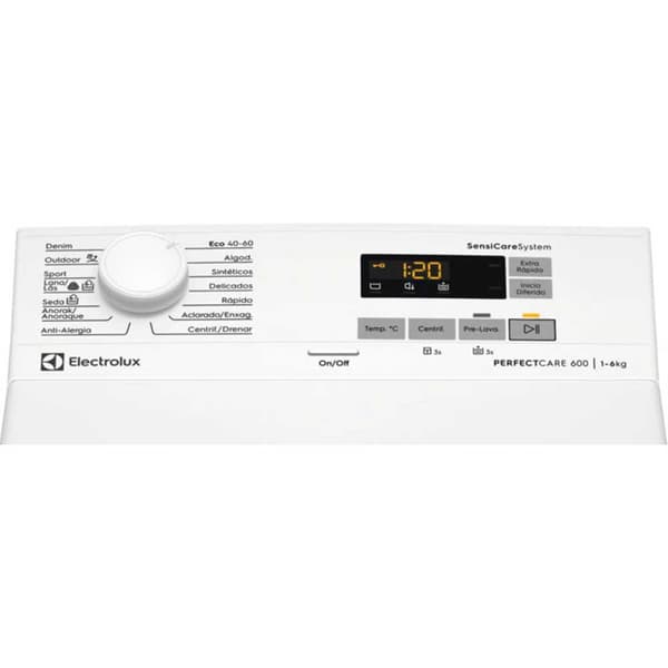 Electrolux Top Load Tvättmaskin En6t5621af Vit 6 kg / EU Plug