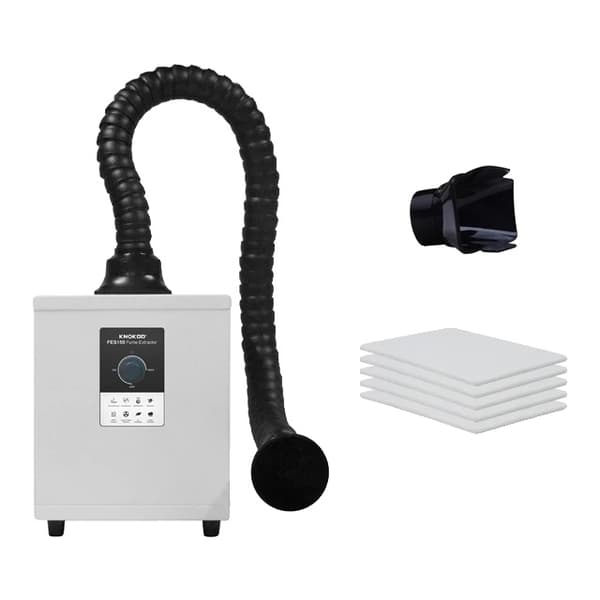 Loddeudsugningsanlæg, HEPA-filter, Røgabsorber, 220V, Sort