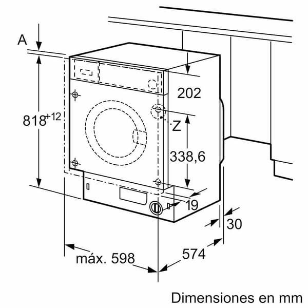 Balay Frontbetjent Vaskemaskine 3ti987b  8 kg