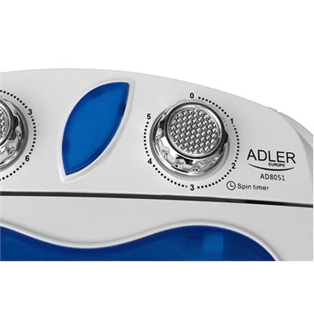 Adler | AD 8051 | Vaskemaskine | Energieffektivitetsklasse | Top loading | Vaskekapacitet 3 kg | Uspecificeret RPM | Dybde 37 c