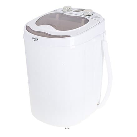 Adler | AD 8055 | Mini tvättmaskin | Toppladdning | Tvättkapacitet 3 kg | RPM | Djup 37 cm | Bredd 36 cm | Vit Gräddfärgad, Vit