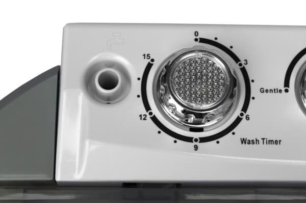 Camry CR 8052 vaskemaskine - Topfyldning, Kapacitet 3 kg, 1300 RPM, Farve: Hvid og Grå - 24 måneders garanti