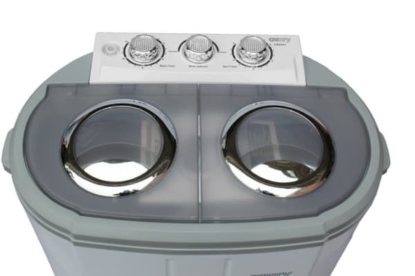 Camry CR 8052 vaskemaskine - Topfyldning, Kapacitet 3 kg, 1300 RPM, Farve: Hvid og Grå - 24 måneders garanti