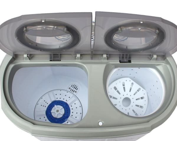 Camry CR 8052 vaskemaskine - Topfyldning, Kapacitet 3 kg, 1300 RPM, Farve: Hvid og Grå - 24 måneders garanti