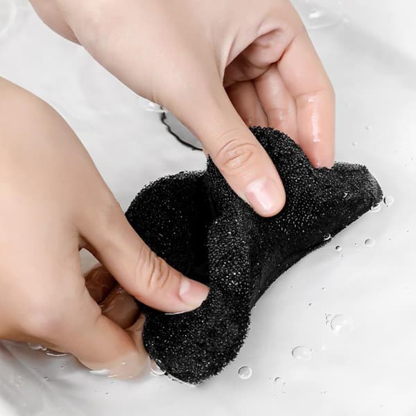 INF 4-pakkainen nukanpoistoaine pesukoneelle, uudelleenkäytettävä pyykin nukanpoistoaine Wavy bear shape