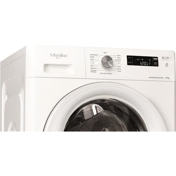 MAL ställbar fram - 9KG - 1200TRS - Energiklass A - 78 dB C - 62 l - WHIRLPOOL - FFSPL9269WFR
