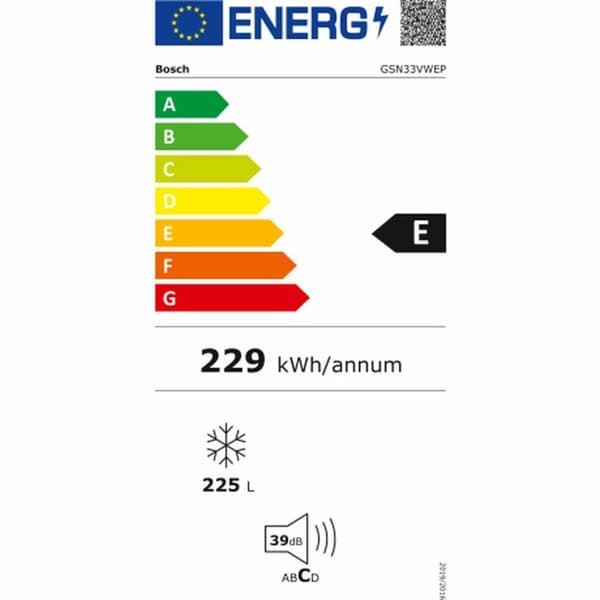 Frys BOSCH GSN33VWEP Vit (176 x 60 cm)