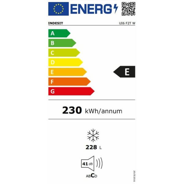 Pakastin Indesit UI6F2TS Hopeinen 228 L