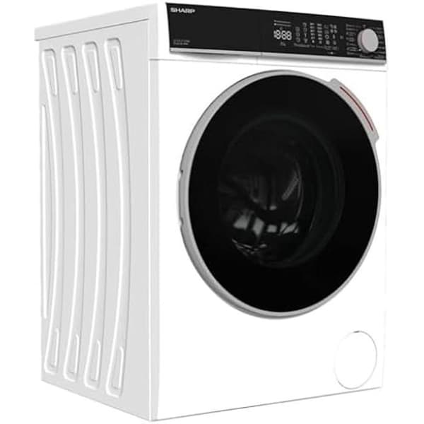 Tvättmaskin - SHARP - ESNFL014CWNA - Frontmatning - 1400 RPM - Fördröjd start