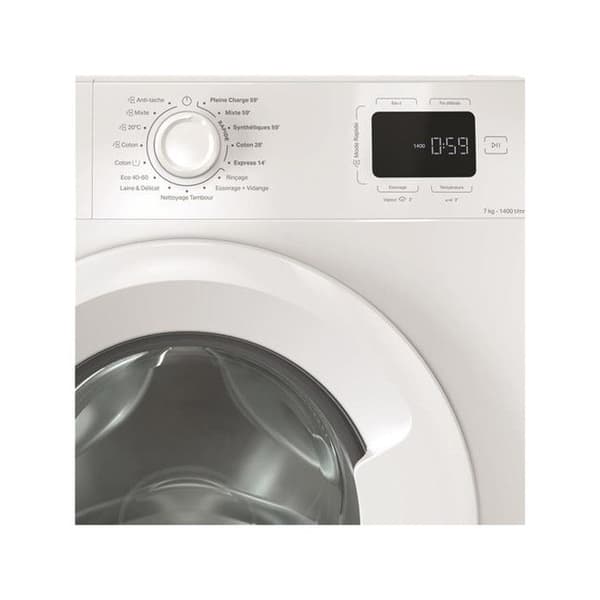 MAL poserbar, Framsidan, MIN TID, Vit, 7KG, 1400TRS, Energiklass A, Dig INDESIT - IM764MYTIMEFR
