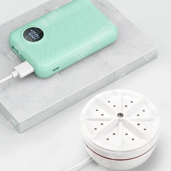 TD® Bärbar Tvättmaskin Turbo Mini Underkläder Tvätt Sovsal Vikbar USB Laddning Brusreducering Kraftfull motor