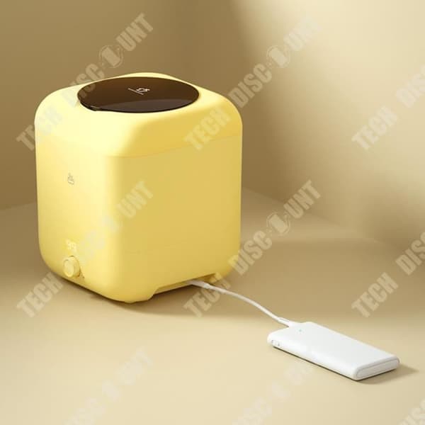 TD® Bärbar Tvättmaskin Turbo Mini Underkläder Tvätt Sovsal Hotell USB Laddning Brusreducering Kraftfull Motor 5