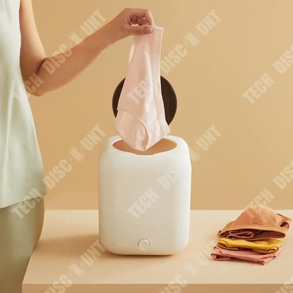 TD® Portabel Turbo Tvättmaskin Mini Underkläder Tvätt Trådlös laddning USB Laddning Kraftfull Motor 5L