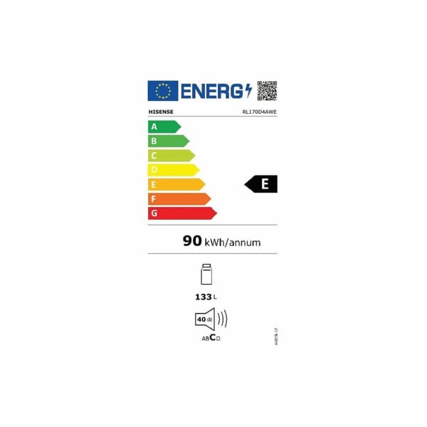 Jääkaappi Hisense RL170D4AWE Valkoinen Erillinen (85 x 55 x 57 cm)