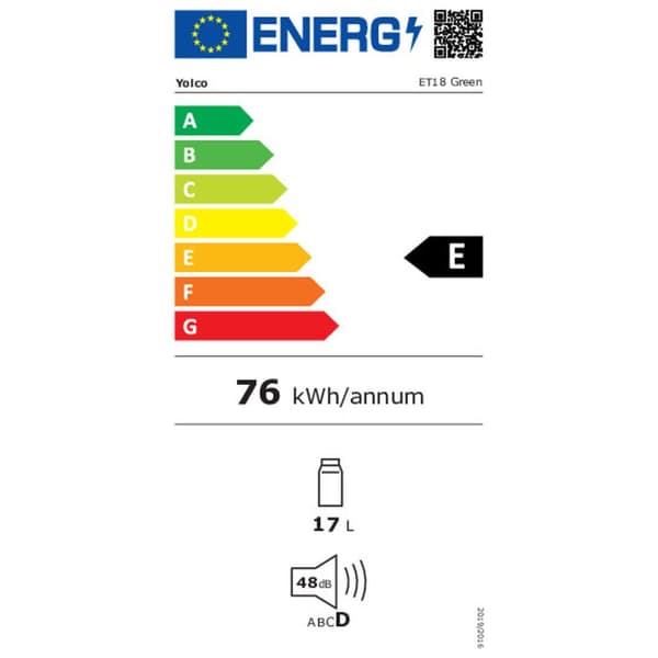 Mini køleskab Yolco ET18 Grøn 45 W 17 L