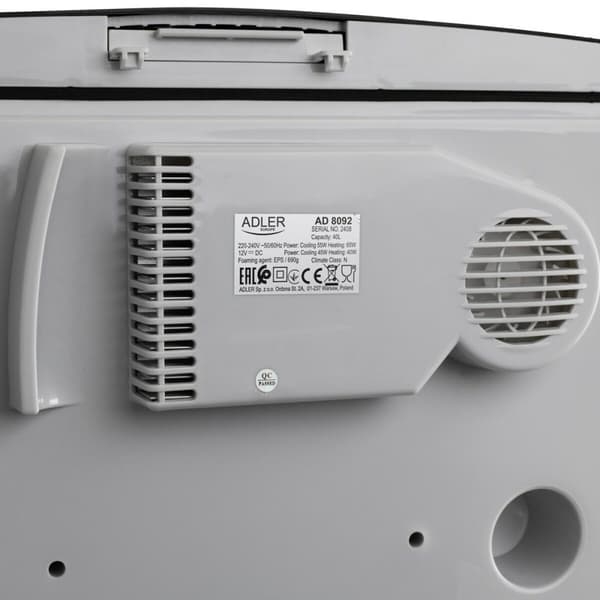 Minikylskåp Adler AD 8092 Svart Grå 55 W 40 L