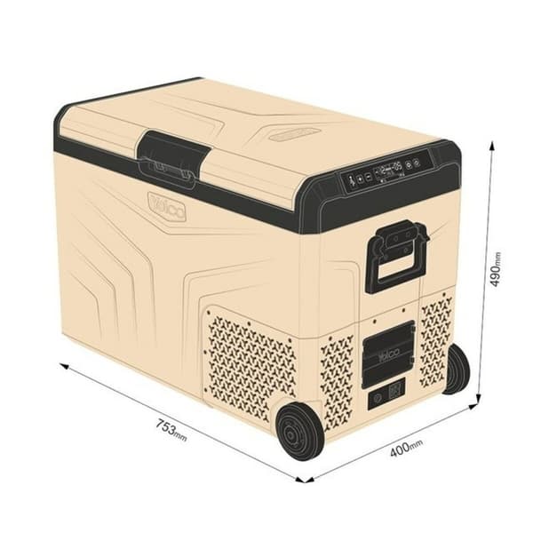Minijääkaappi Yolco TCX50 Musta Hiekka 60 W 10 L 40 L 52 L