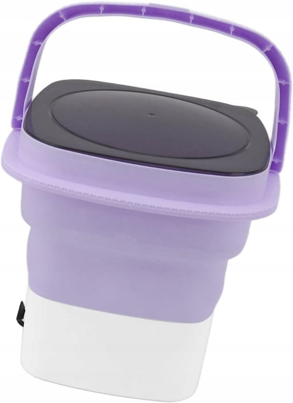 Kannettava minipesukone, kokoontaitettava, viemärillä varustettu, Camping Academyyn 6,5 l