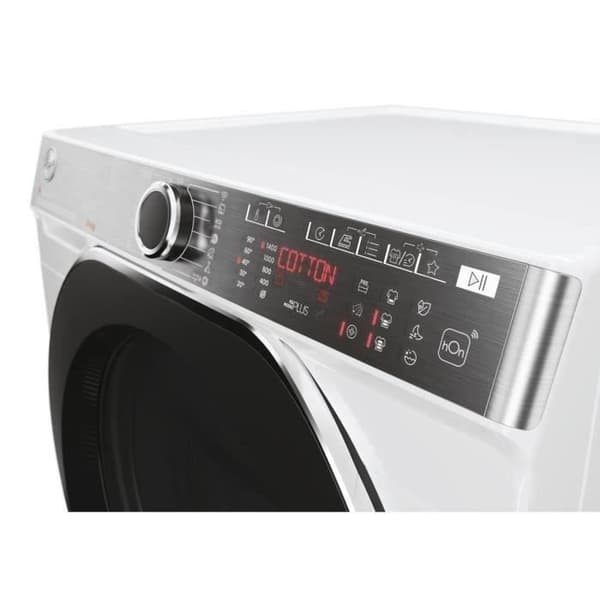 Lösning tvättmaskin HOOVER H-WASH 550 H5WPB49AMBC8/1-S - 9 kg - Induktions - 1400 varv/min - Klass A - Ansluten - Ånga - Vit