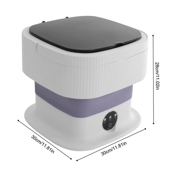 Kannettava pesukone, 10L kapasiteetti, tilaa säästävä muotoilu,VIOLETT/紫罗兰