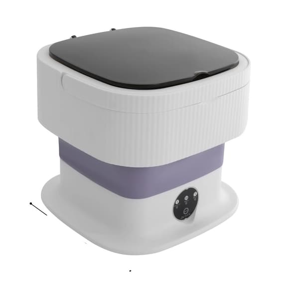 Kannettava pesukone, 10L kapasiteetti, tilaa säästävä muotoilu,VIOLETT/紫罗兰