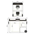 Miniatyrbillede 10 af 11: Mini køleskab Yolco TCX60 Sort Sand 60 W 14 L 60 L 46 L