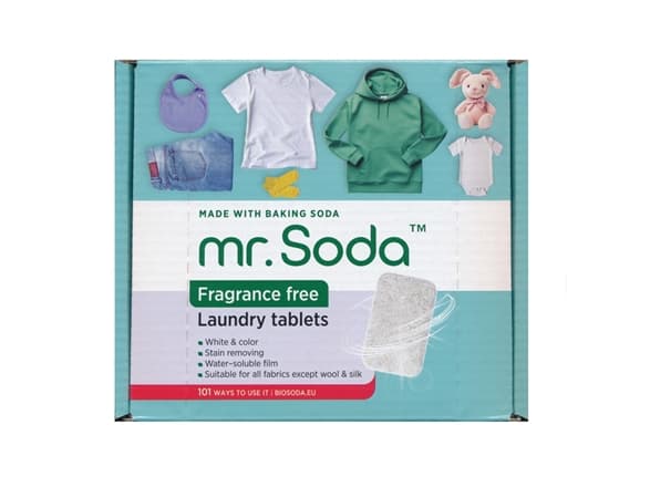 Soda | Laundry tablets FRAGRANCE FREE, 30 pcs x 25 g | mr. Soda