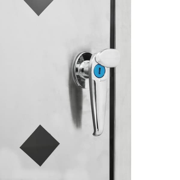 vidaXL enkelt skraldespandsskjuler 240 l rustfrit stål