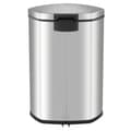 Miniatyrbillede 4 af 7: EKO pedalspand Shell 2x22 l mat sølvfarvet