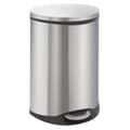 Miniatyrbillede 1 af 7: EKO pedalspand Shell 2x22 l mat sølvfarvet
